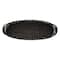 Hello Honey® 2.5ft. Black Hand-Woven Rattan Tray with Handles